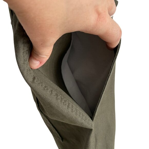 NWT Levi Strauss Signature Chino Olive Green Pants Straight Leg Elastic Size XXL - Picture 4 of 16